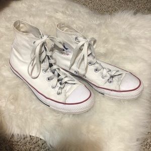 White Hightop Converse All-Stars